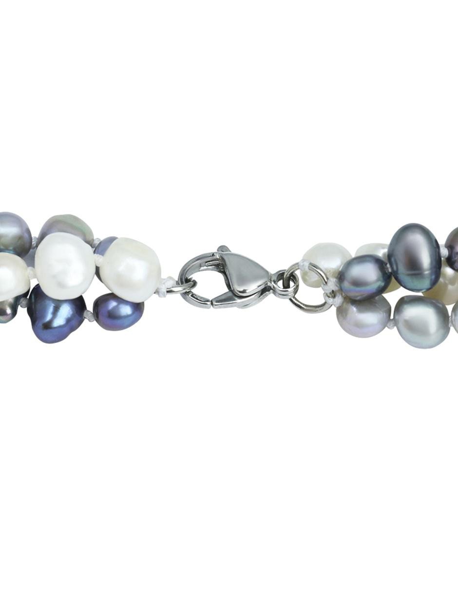 Pulsera con perla acabado liso 2