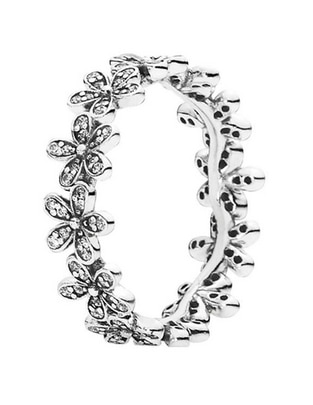 Anillo de flor Moments P 925 de plata zirconia cúbica pavé Anillo de flor Moments P 925 de plata zirconia cúbica pavé
