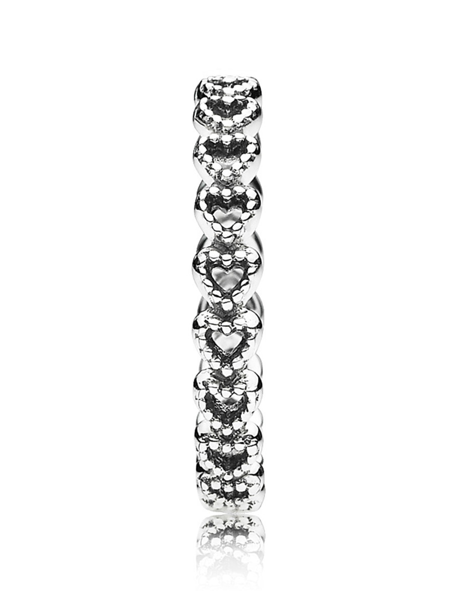 Anillo de corazón P 925 de plata pulido 3