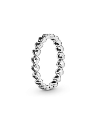 Anillo de corazón Moments de plata brillante Anillo de corazón Moments de plata brillante