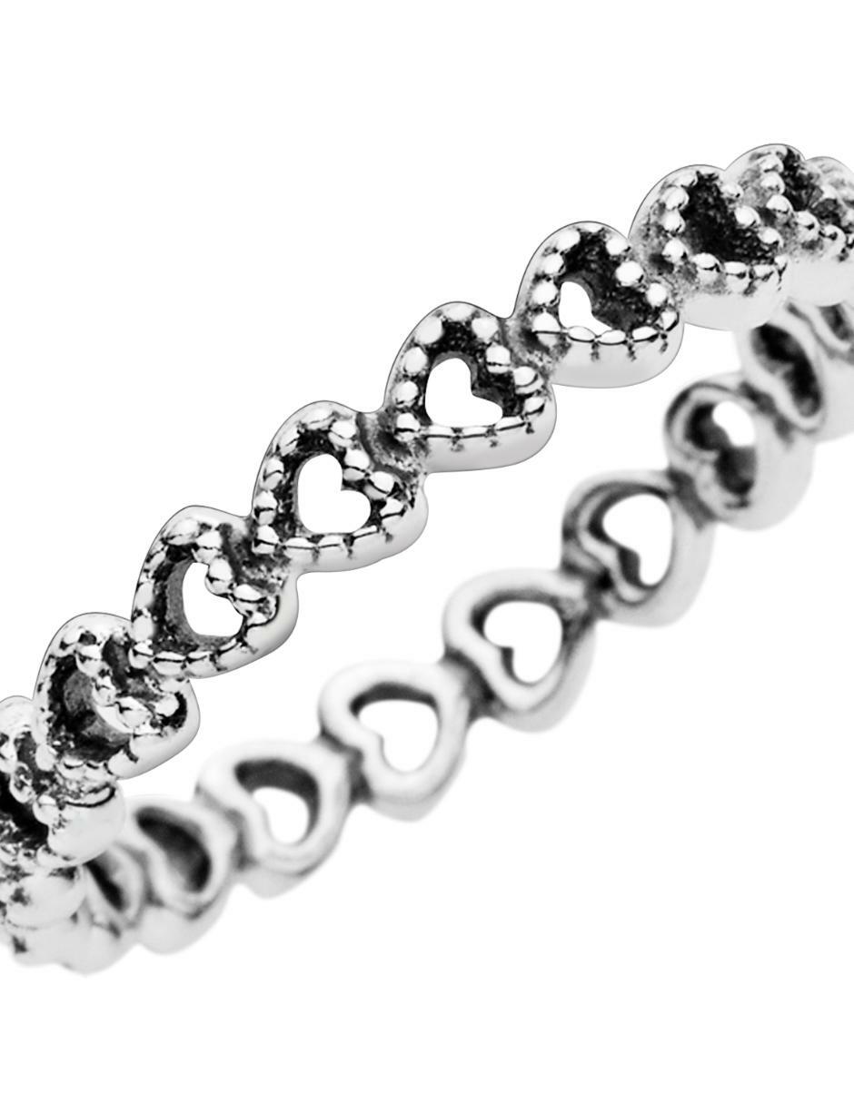 Anillo de corazón Moments de plata brillante 2