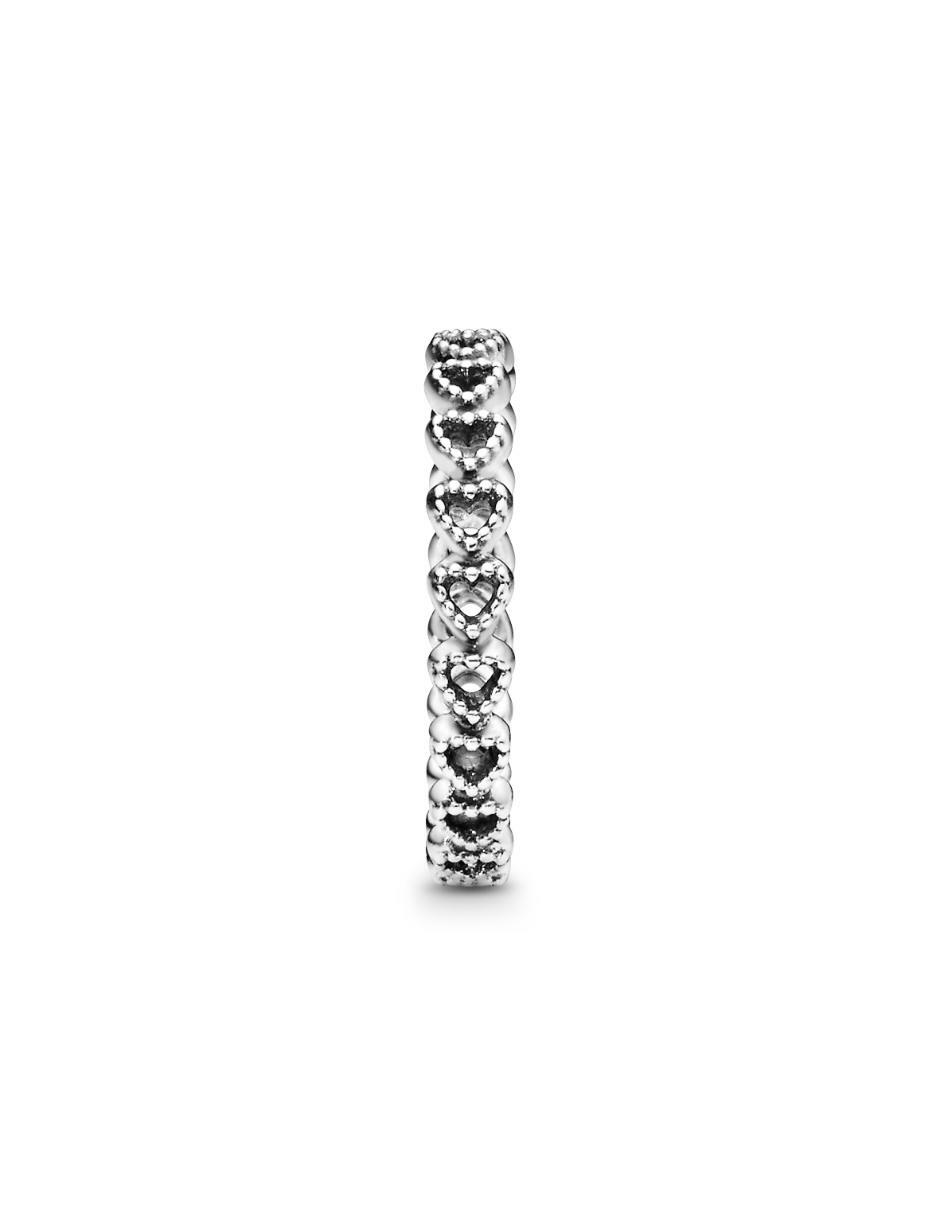 Anillo de corazón Moments de plata brillante 3