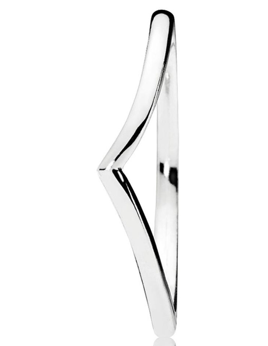 Anillo redondo Timeless de plata brillante