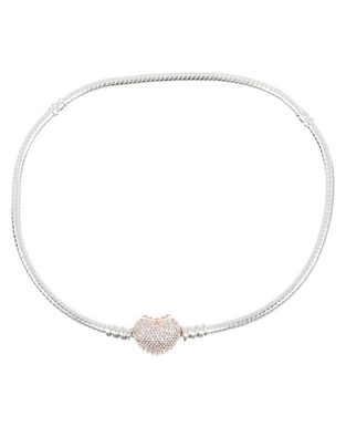 Pulsera con zirconia acabado liso
