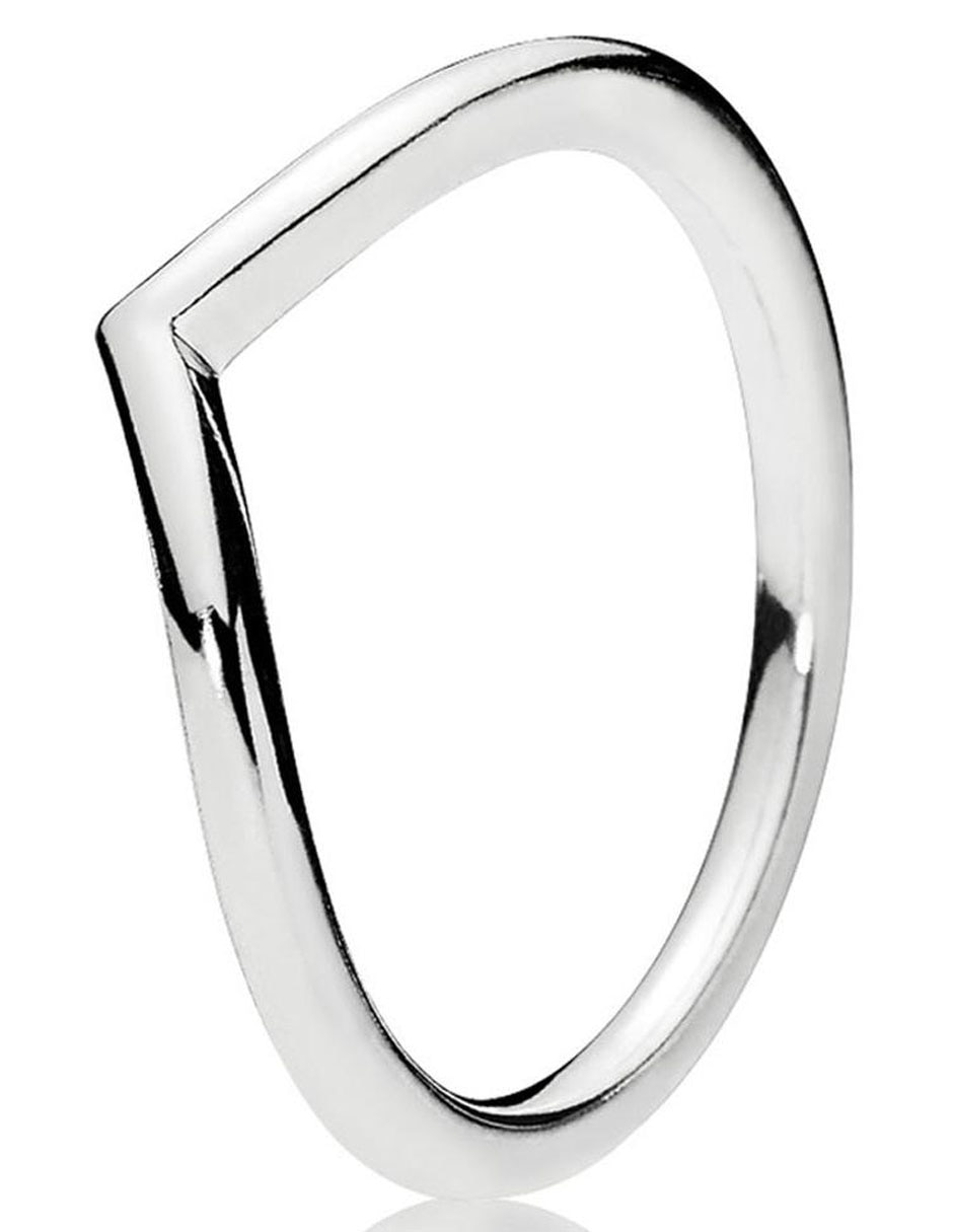 Anillo redondo Timeless de plata brillante