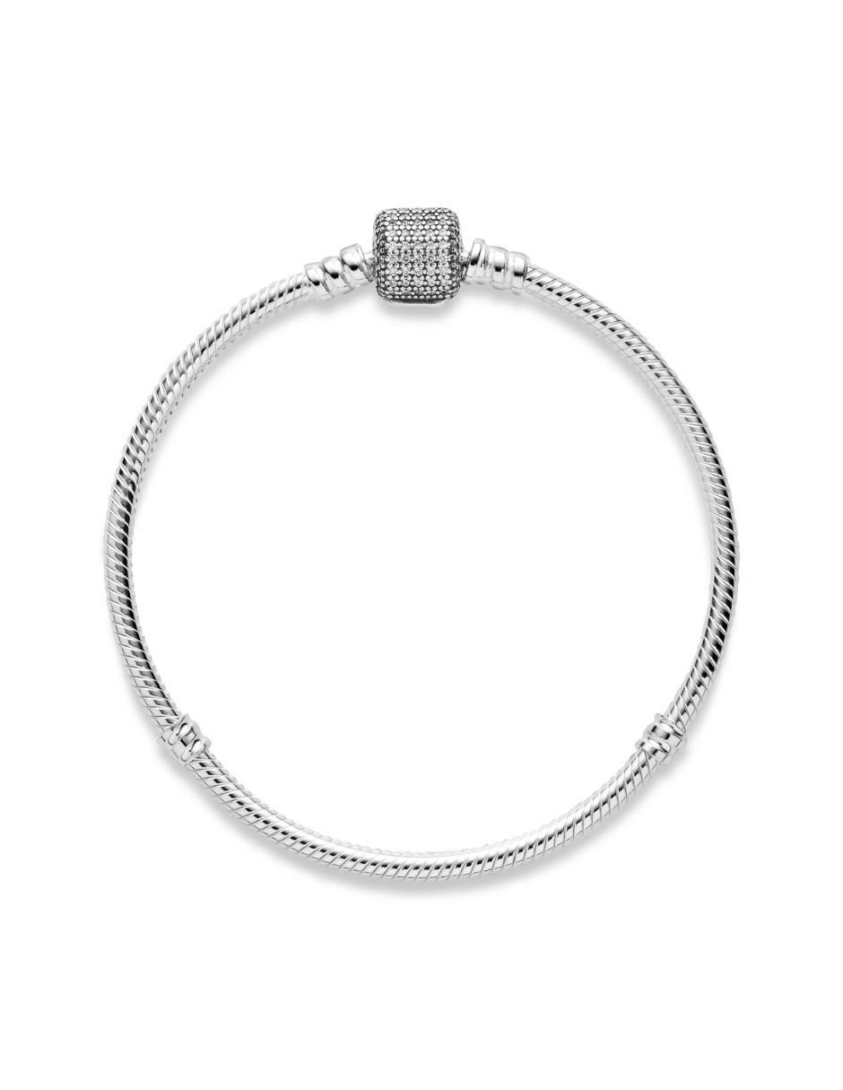 Aro de plata con zirconia cúbica P 925 acabado pulido 4