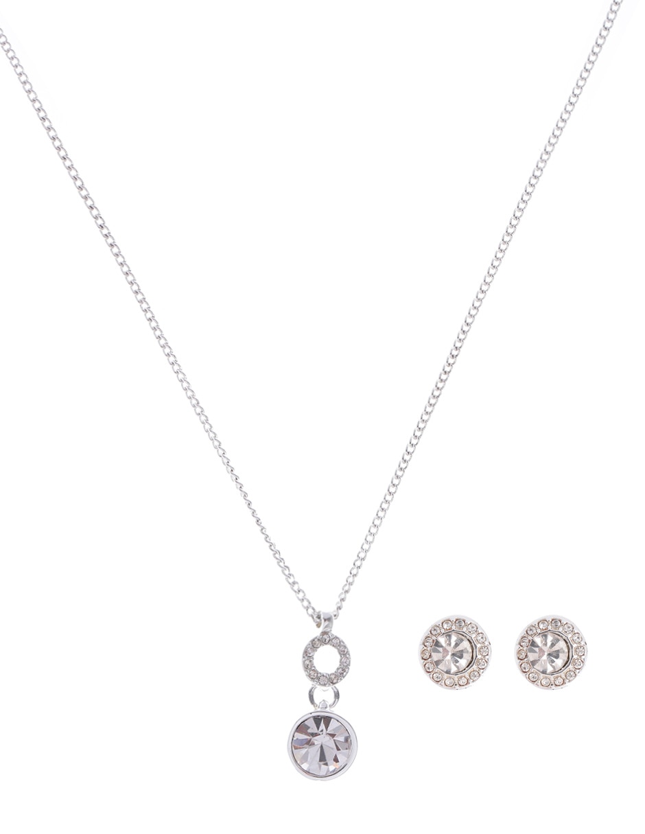 Anillo y aretes de plata P 925 cristal Anillo y aretes de plata P 925 cristal