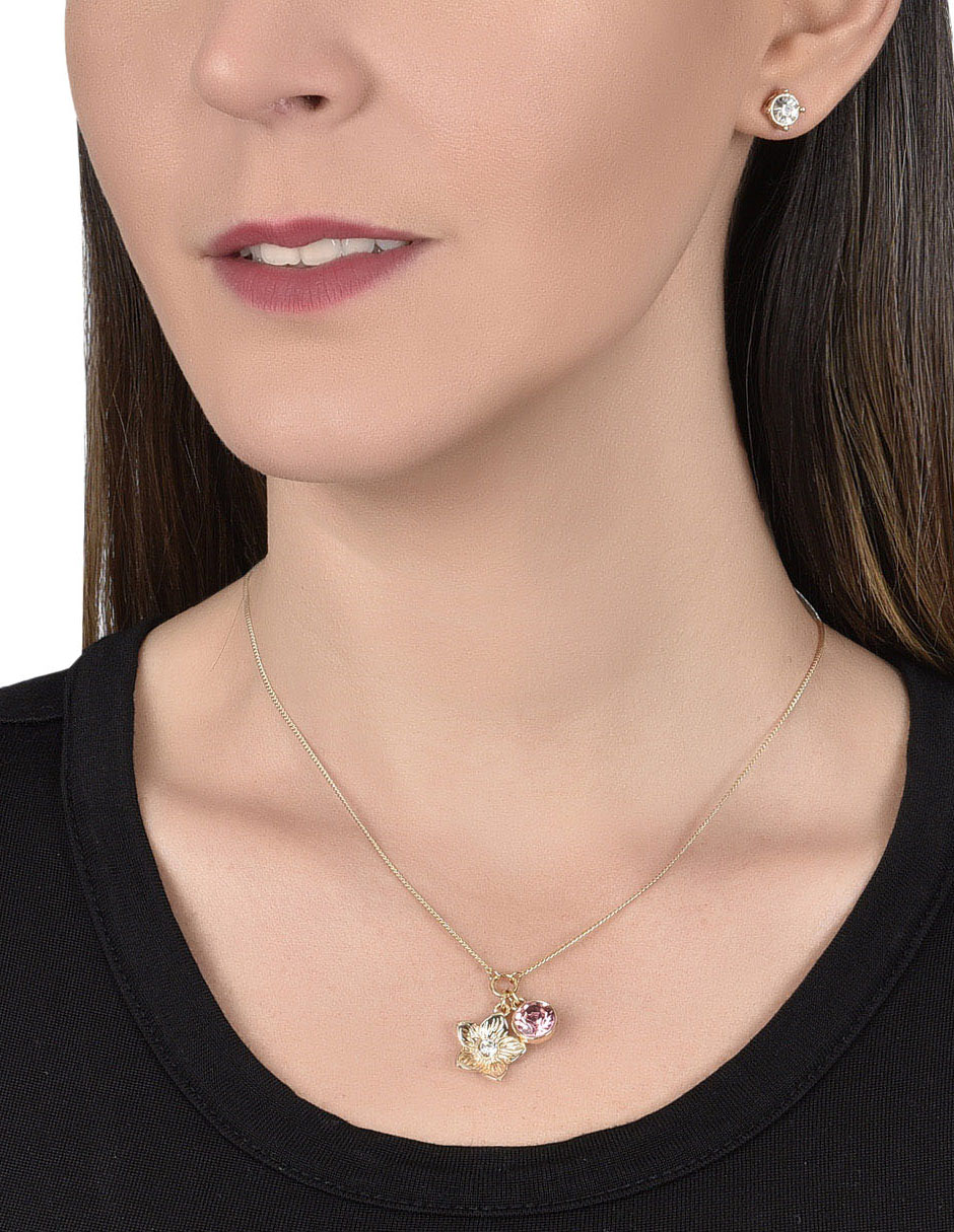 Aretes y collar cristal