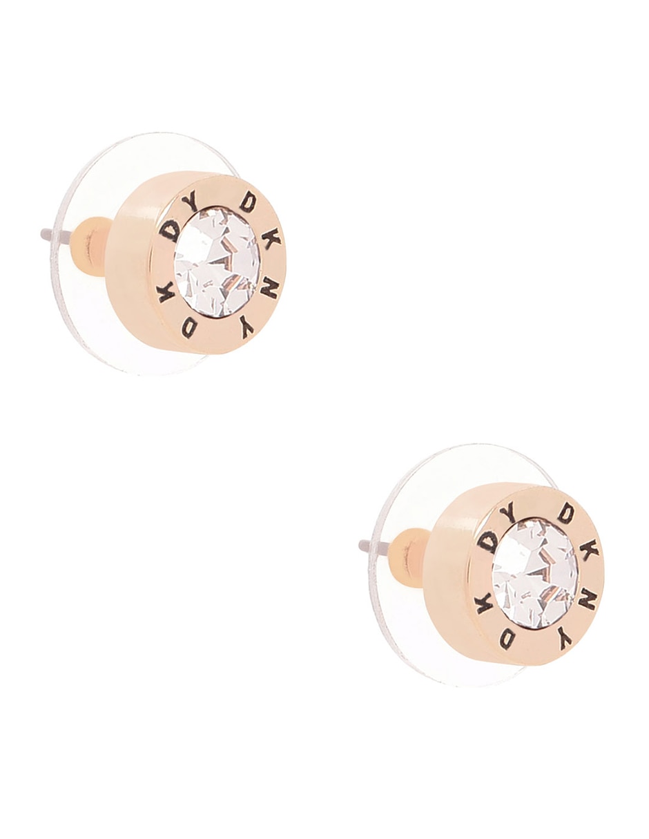 Aretes con acabado brillante cristal 2