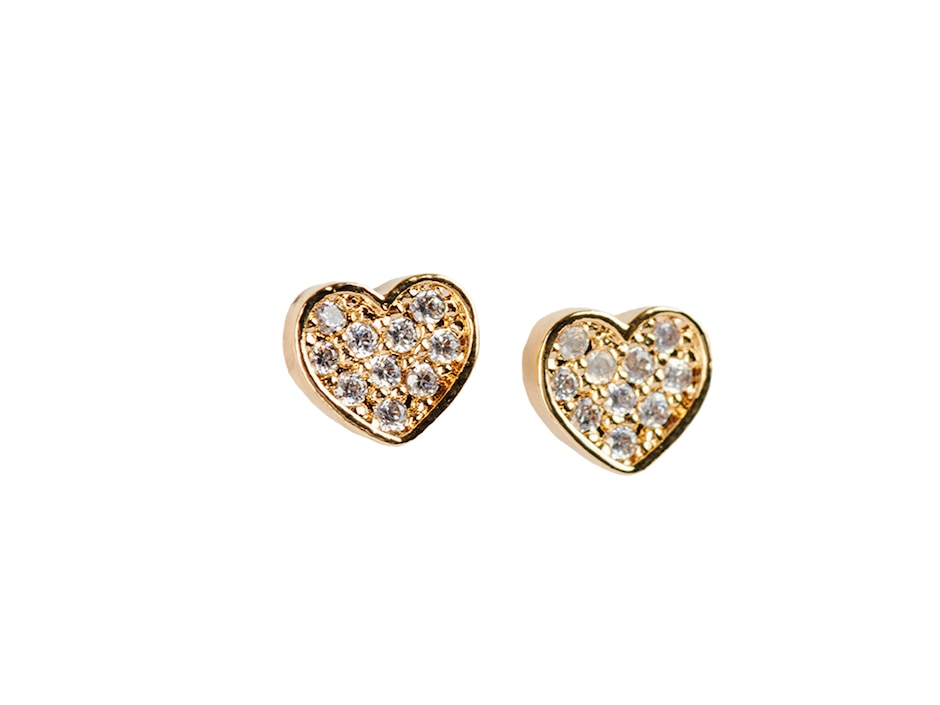 Broqueles de corazón con acabado brillante Broqueles de corazón con acabado brillante