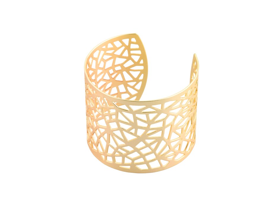 Pulsera acabado baño de oro 3