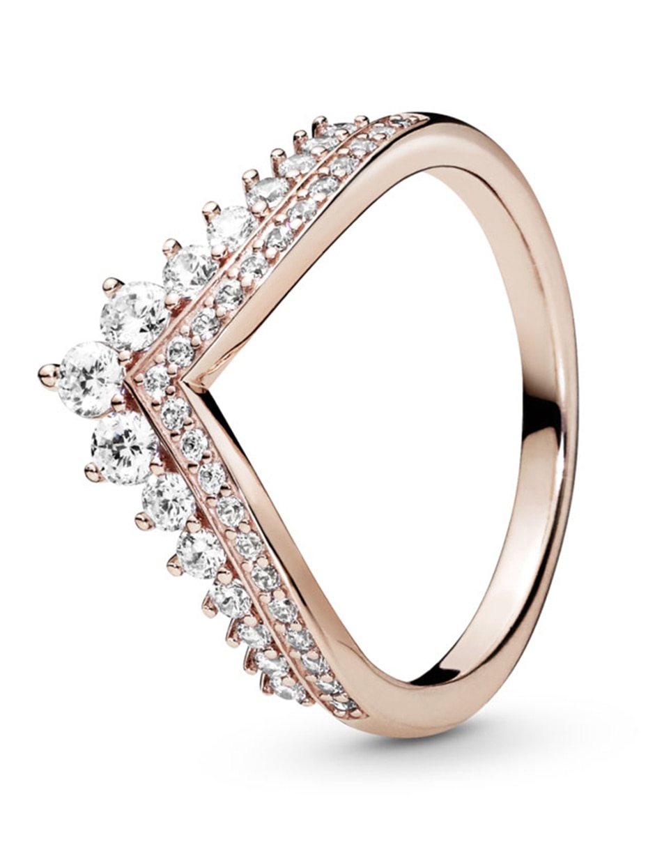 Anillo de corona P 925 de plata cristal pavé Anillo de corona P 925 de plata cristal pavé