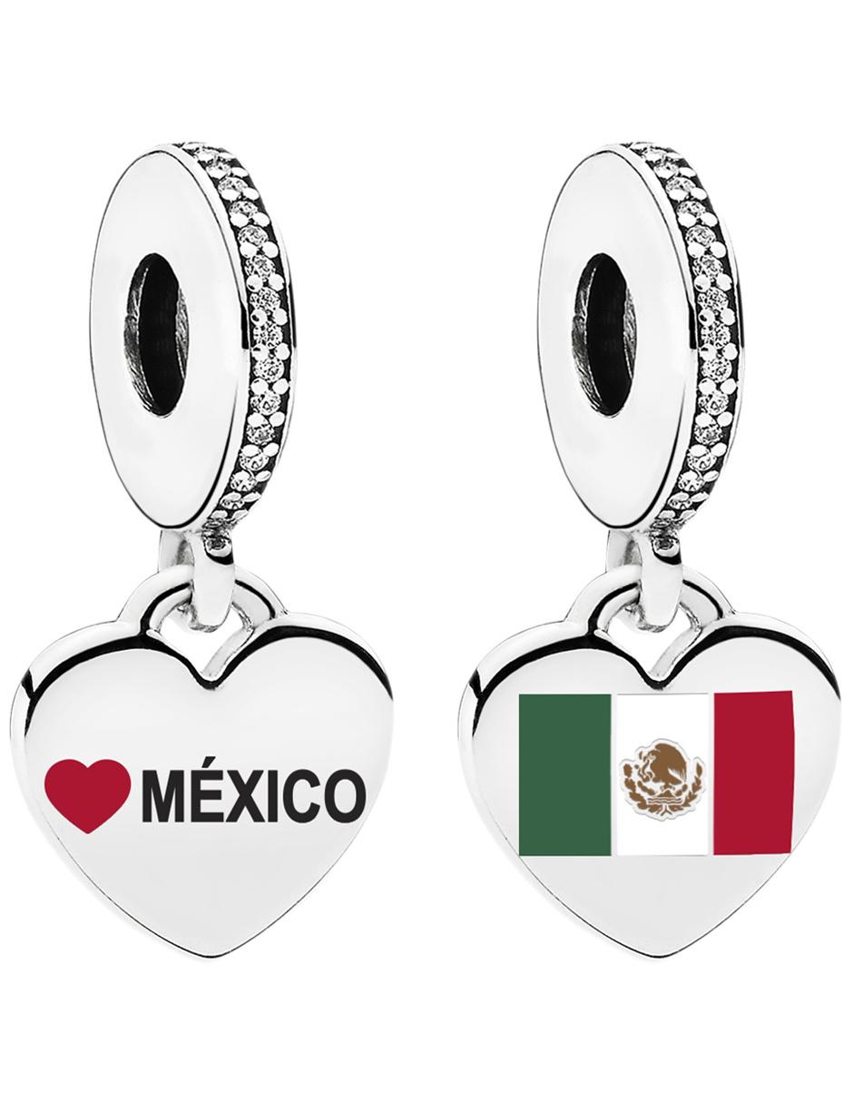 Imagen de producto Charm de corazón Pandora de plata zirconia cúbica