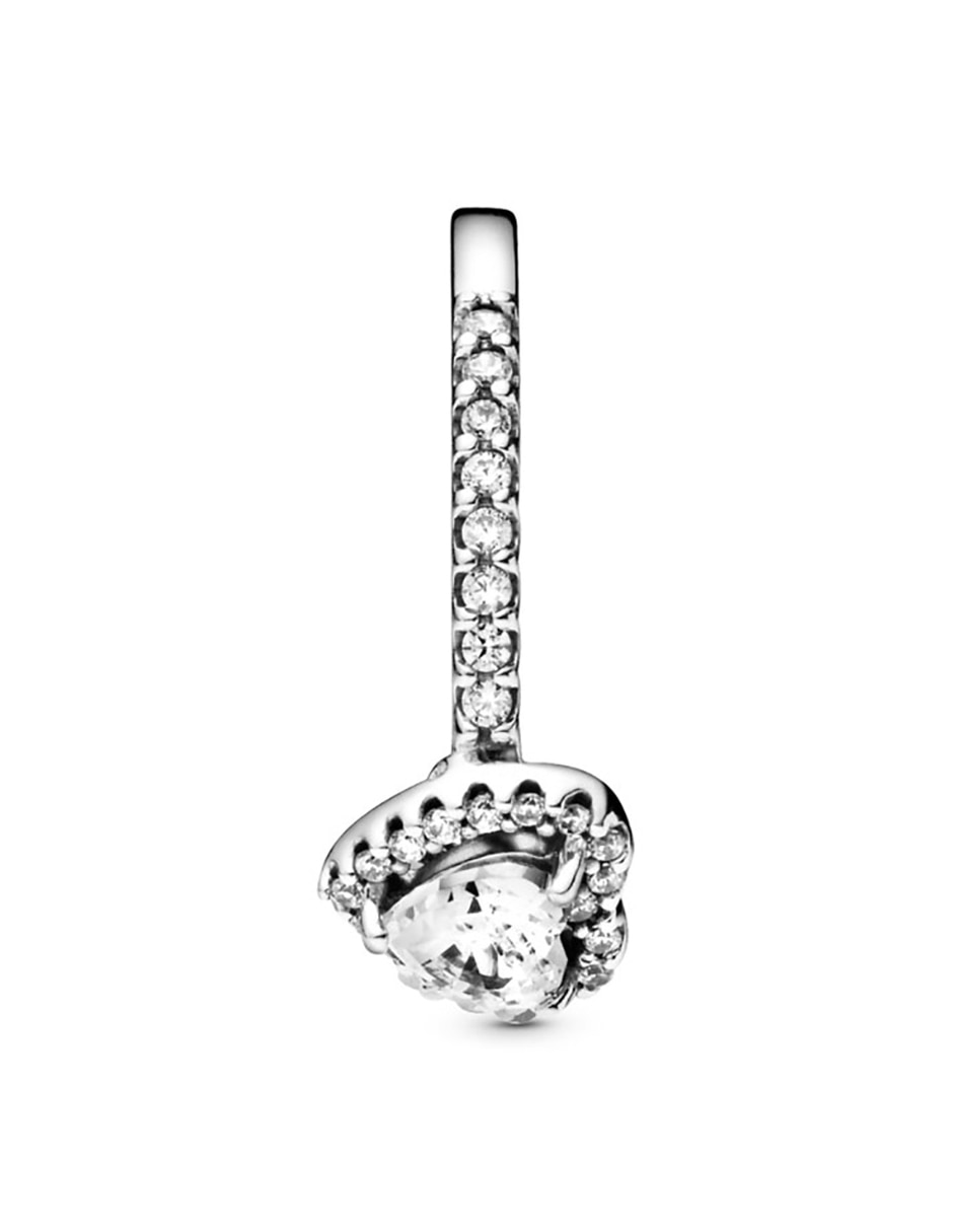 Anillo multi gemas de corazón P 925 de plata diamante pavé 4