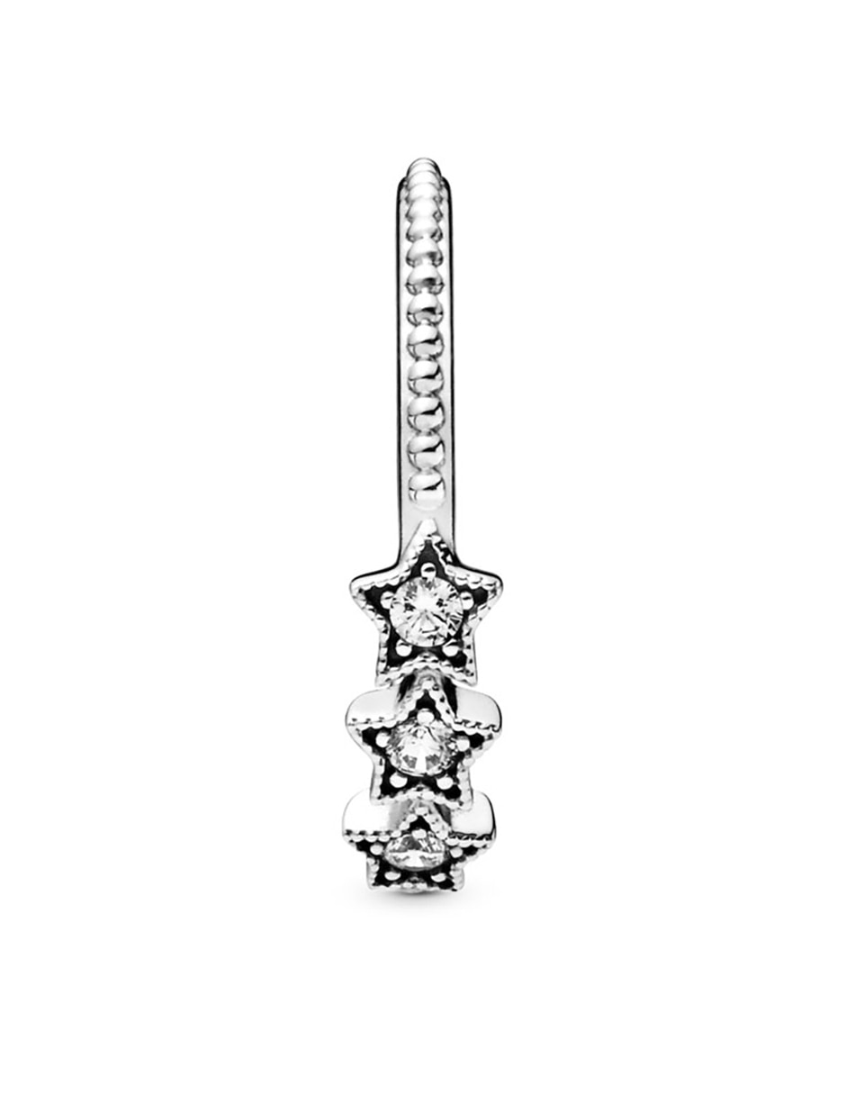 Anillo de estrella P 925 de plata diamante pavé 4