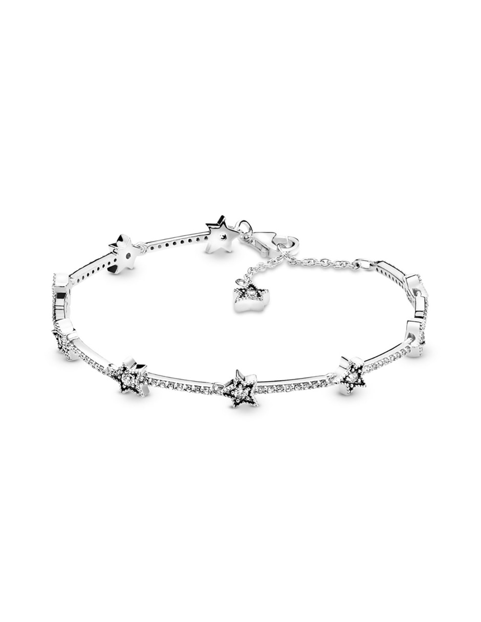 Pulsera de plata acabado pavé Pulsera de plata acabado pavé