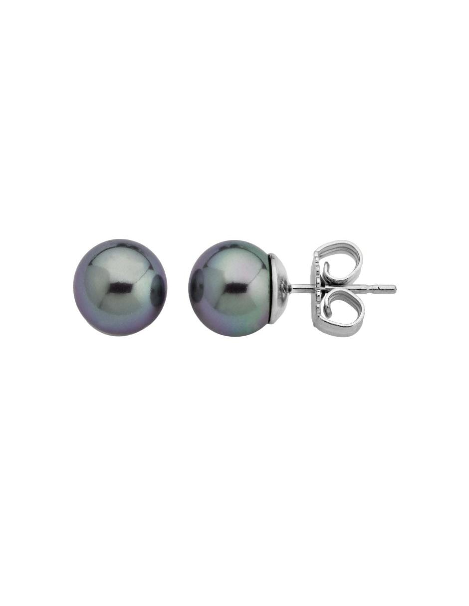 Aretes con acabado lustre perla