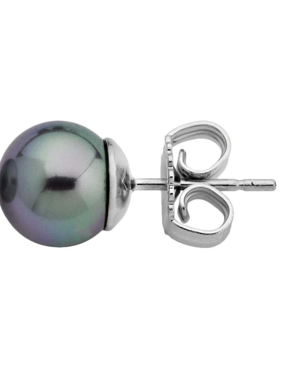 Aretes con acabado lustre perla 2