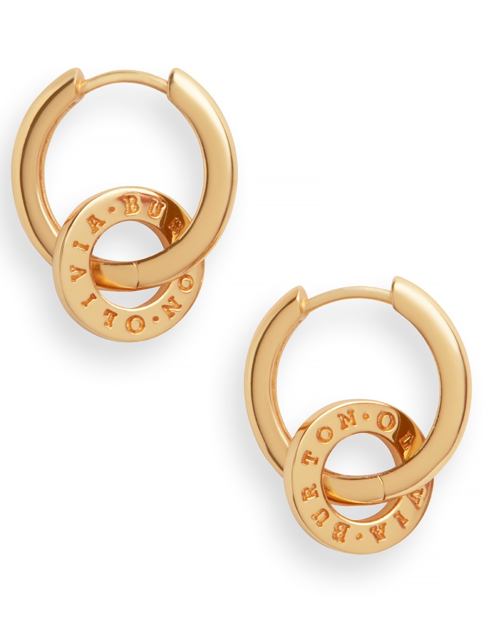 Aretes de plata con acabado brillante cristal 2