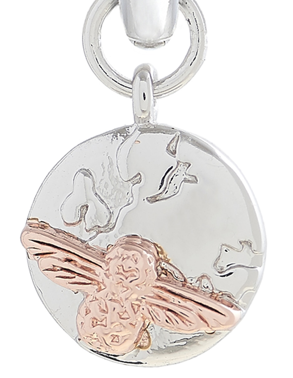 Aretes de abeja de plata cristal 2