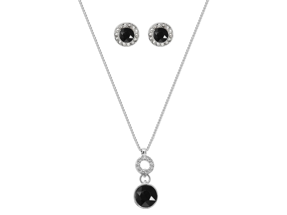 Aretes y collar cristal
