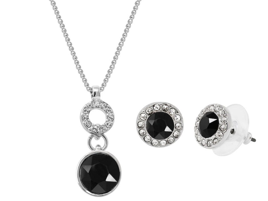 Aretes y collar cristal