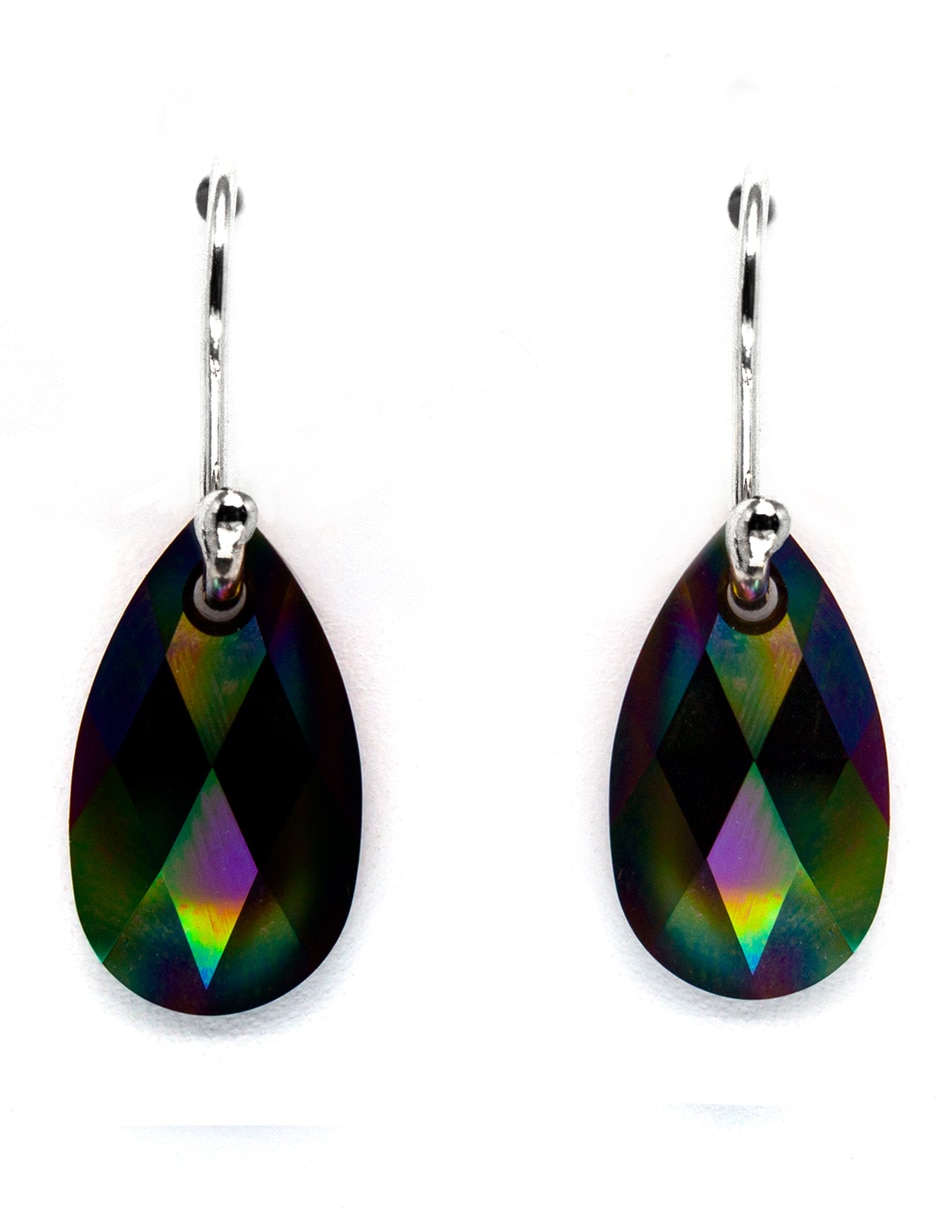 Aretes y collar p 925 cristal 2