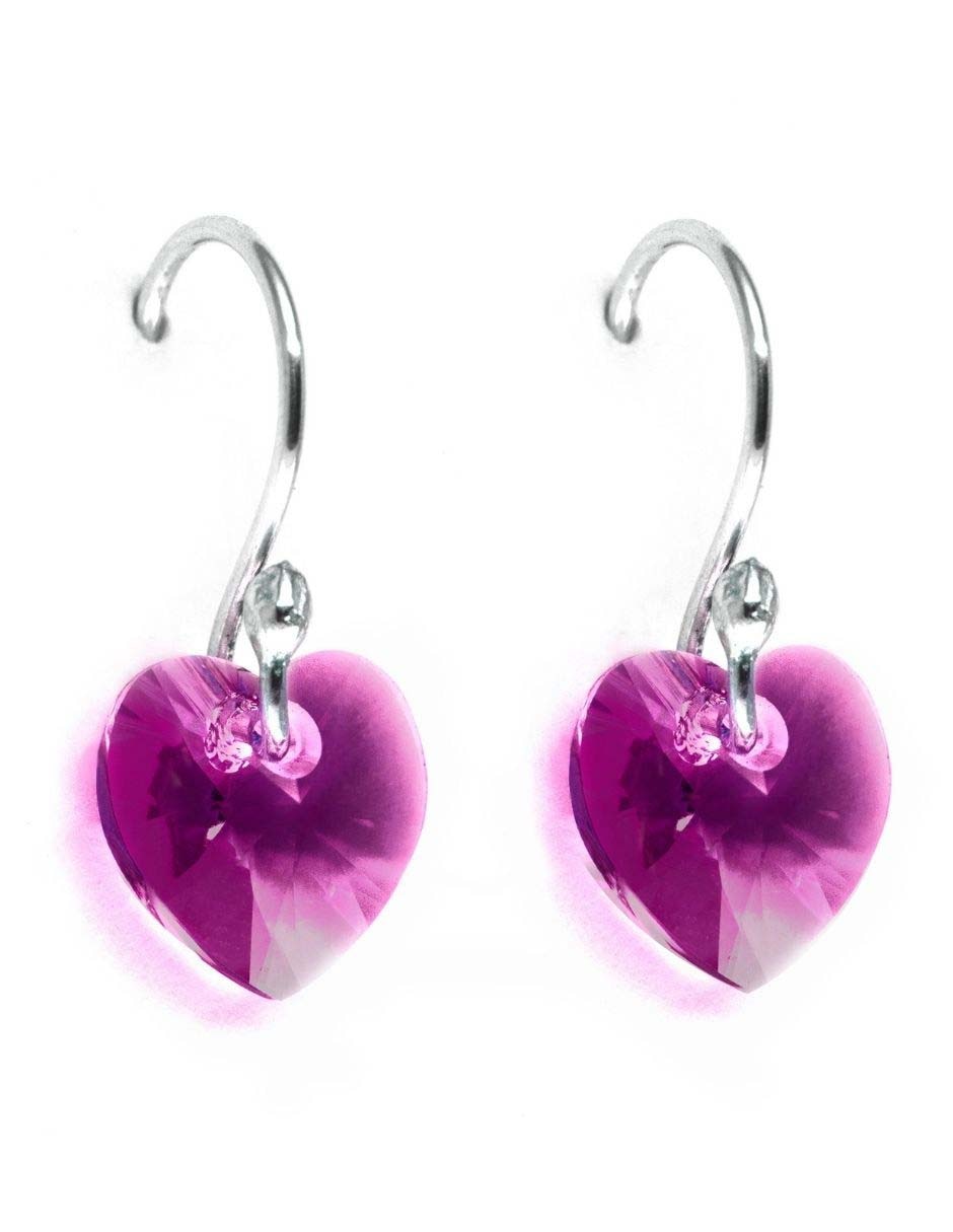 Aretes de plata con acabado pavé cristal Aretes de plata con acabado pavé cristal