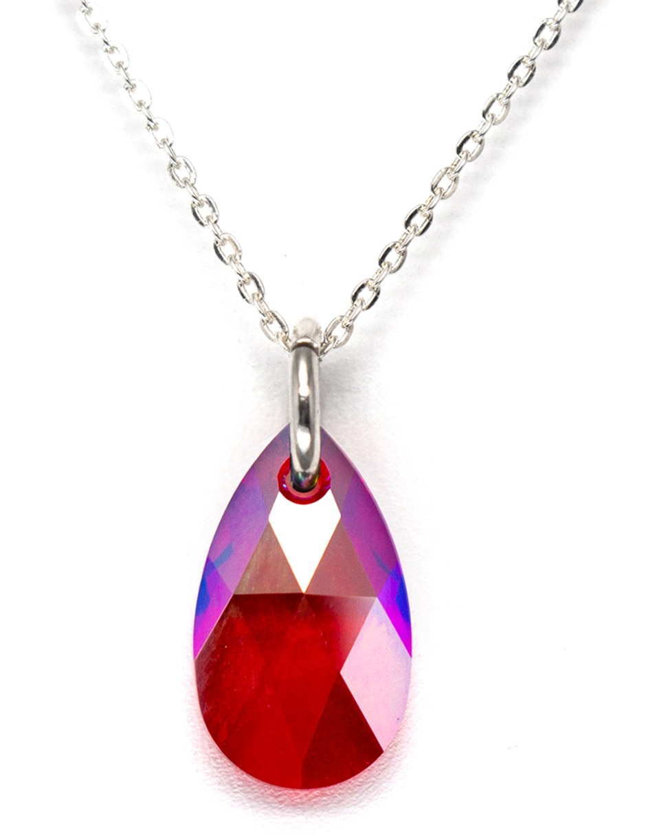 Aretes y collar p 925 cristal 2