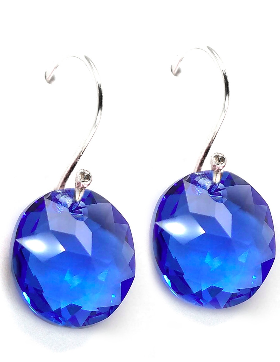 Aretes y collar p 925 cristal 2
