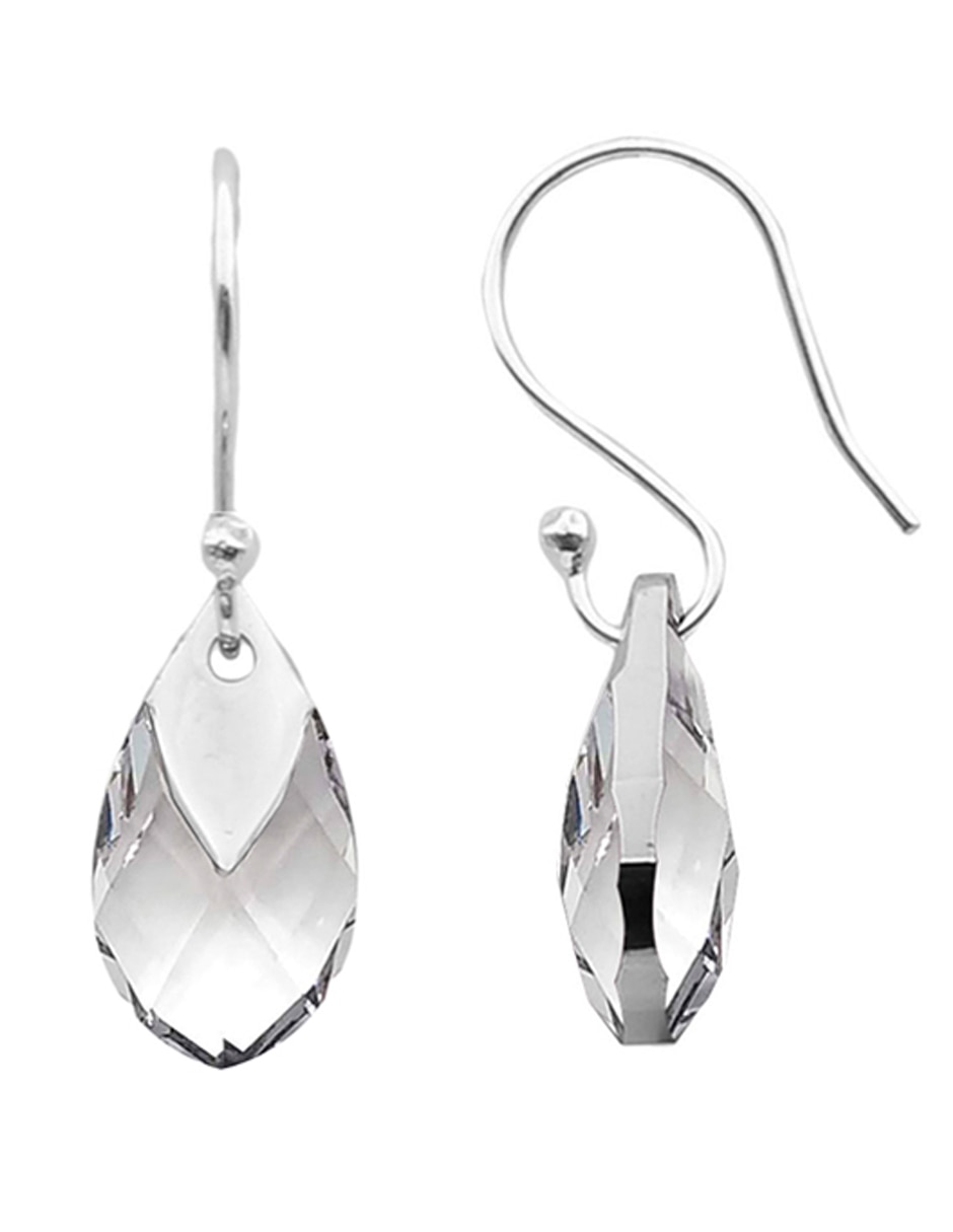 Aretes y collar p 925 cristal 2