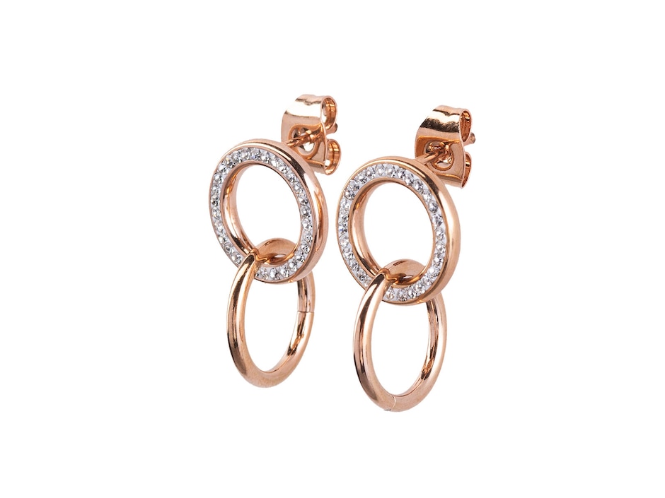 Aretes de aro con acabado brillante Aretes de aro con acabado brillante