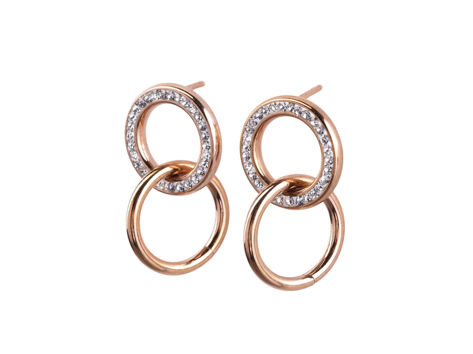 Aretes de aro con acabado brillante 5