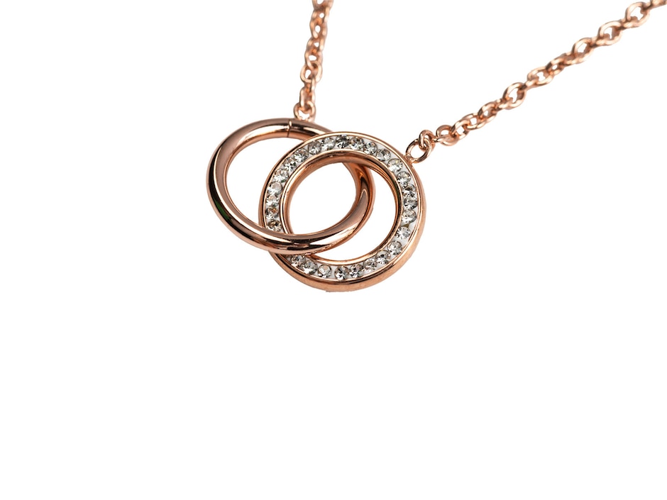 Collar de oro rosa