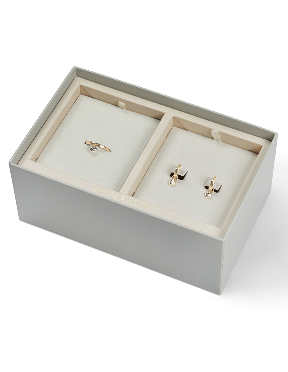Aretes de plata cristal