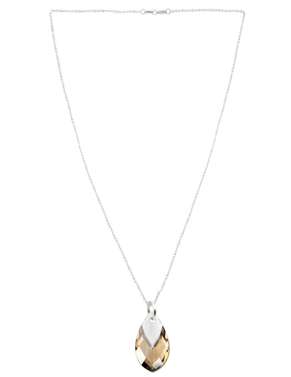 Aretes y collar p 925 cristal 2
