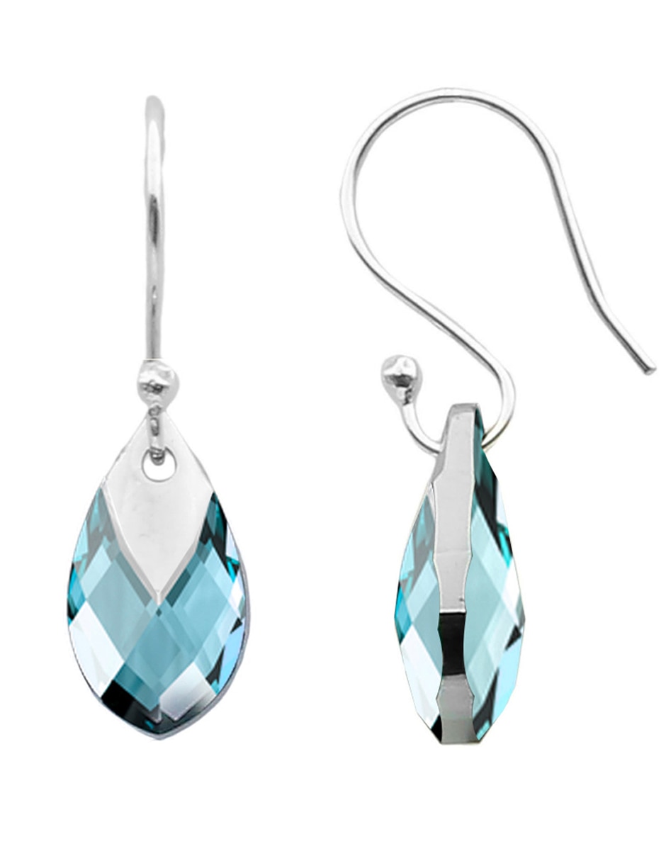 Aretes y collar p 925 cristal 3