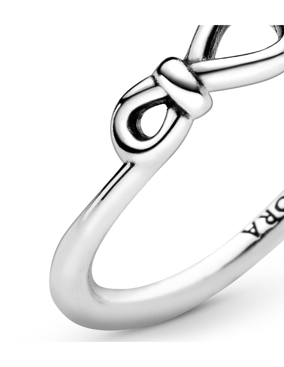 Anillo de nudo P 925 de plata pulido
