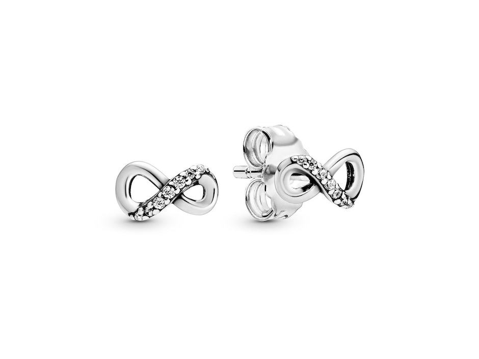 Aretes de plata con acabado plateado zirconia cúbica Aretes de plata con acabado plateado zirconia cúbica