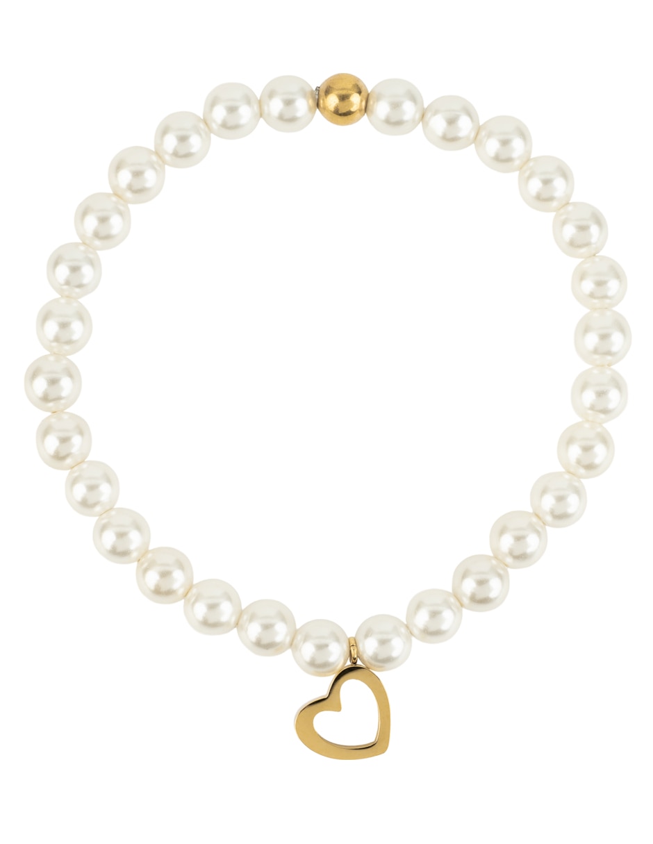 Pulsera con perla cultivada acabado brillante Pulsera con perla cultivada acabado brillante