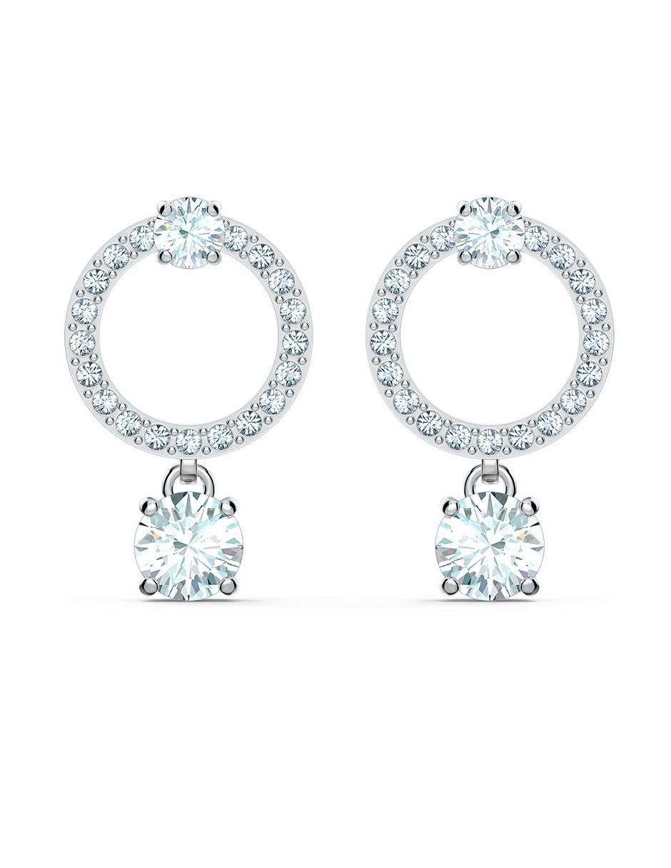 Aretes de plata con acabado brillante
