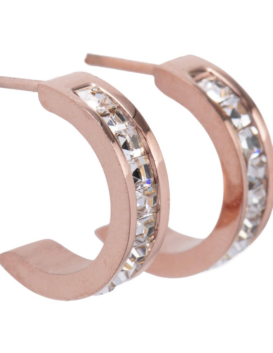 Aretes huggies zirconia 2