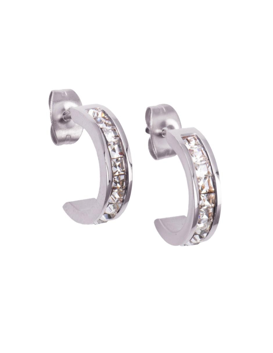 Aretes huggies zirconia