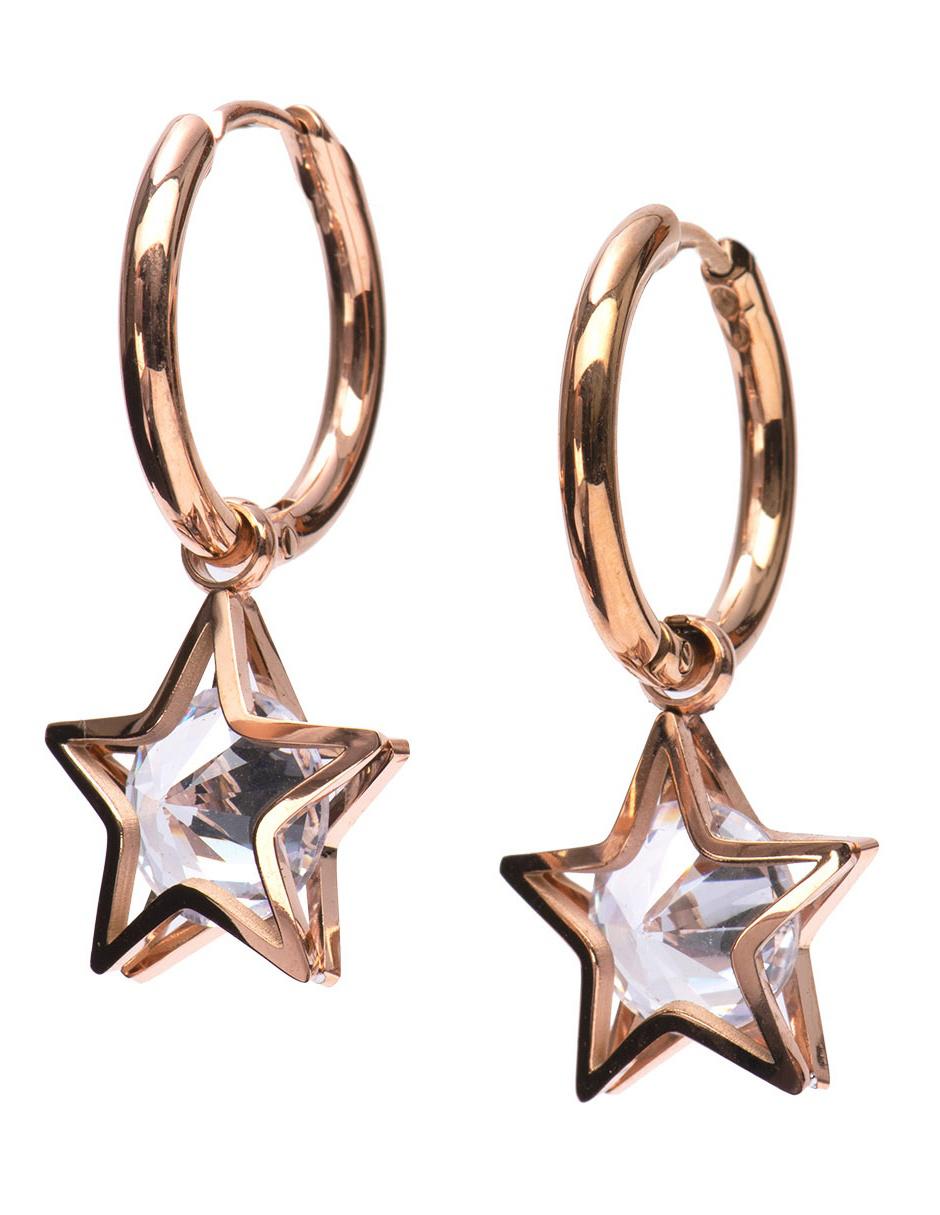 Aretes de estrella con acabado brillante Aretes de estrella con acabado brillante