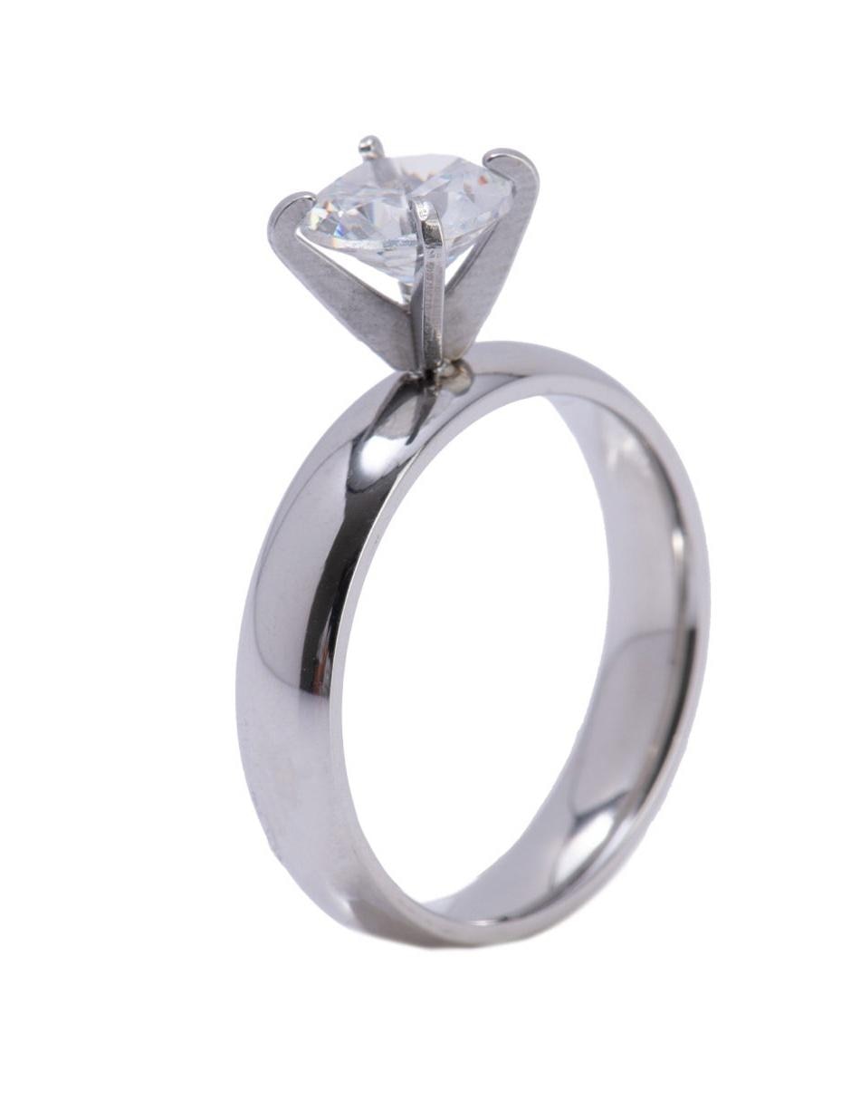 Anillo Luckyly zirconia cúbica pulido