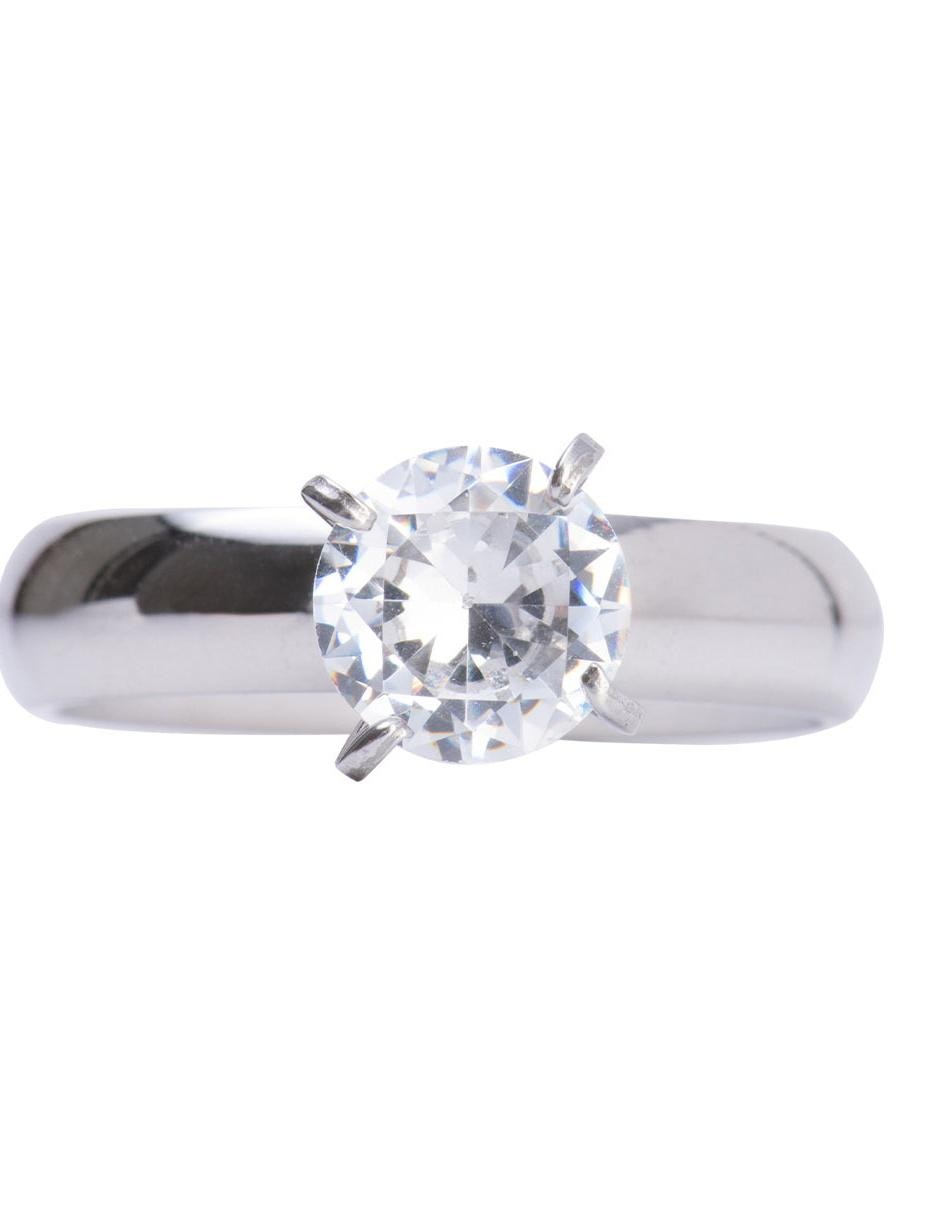 Anillo Luckyly zirconia cúbica pulido