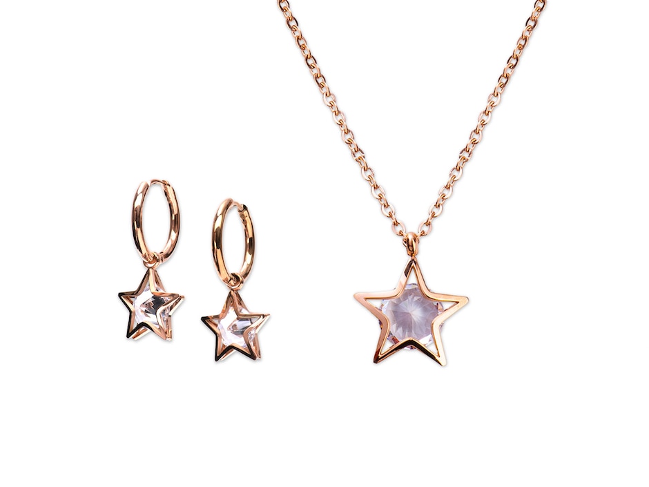 Aretes y collar 18 k Aretes y collar 18 k