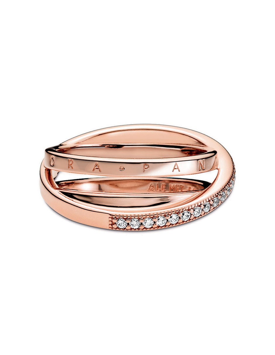 Anillo P 925 de plata diamante pavé 5