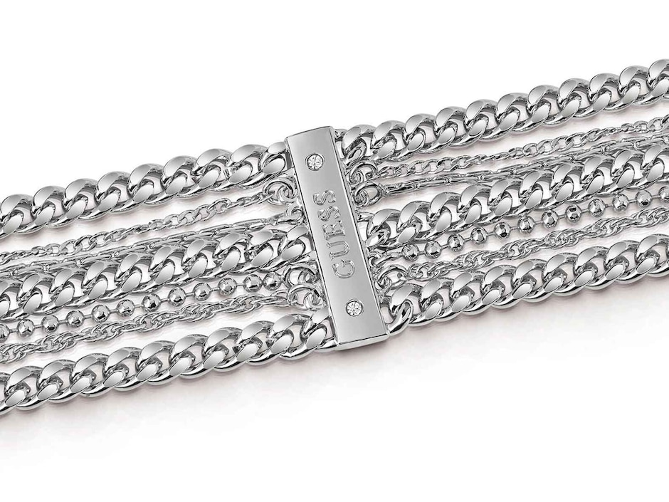 Pulsera con acabado baño rodio