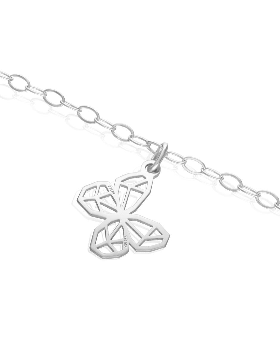 Pulsera de plata acabado liso 2